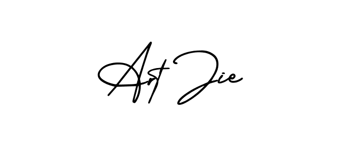 Design your own signature with our free online signature maker. With this signature software, you can create a handwritten (AmerikaSignatureDemo-Regular) signature for name Art Jie. Art Jie signature style 3 images and pictures png