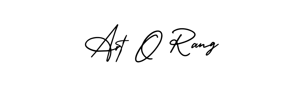 The best way (AmerikaSignatureDemo-Regular) to make a short signature is to pick only two or three words in your name. The name Art O Rang include a total of six letters. For converting this name. Art O Rang signature style 3 images and pictures png