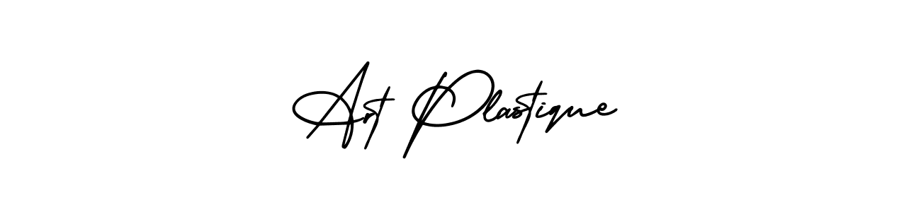 The best way (AmerikaSignatureDemo-Regular) to make a short signature is to pick only two or three words in your name. The name Art Plastique include a total of six letters. For converting this name. Art Plastique signature style 3 images and pictures png