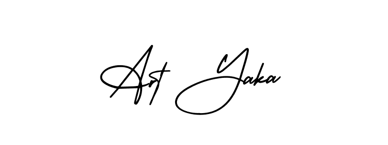 Check out images of Autograph of Art Yaka name. Actor Art Yaka Signature Style. AmerikaSignatureDemo-Regular is a professional sign style online. Art Yaka signature style 3 images and pictures png