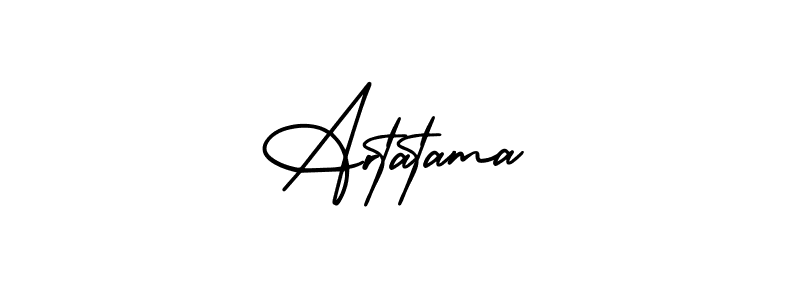 How to make Artatama signature? AmerikaSignatureDemo-Regular is a professional autograph style. Create handwritten signature for Artatama name. Artatama signature style 3 images and pictures png