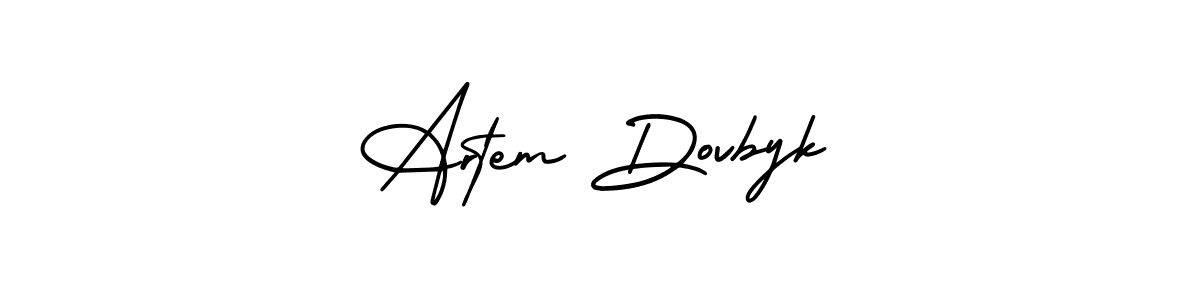 Check out images of Autograph of Artem Dovbyk name. Actor Artem Dovbyk Signature Style. AmerikaSignatureDemo-Regular is a professional sign style online. Artem Dovbyk signature style 3 images and pictures png