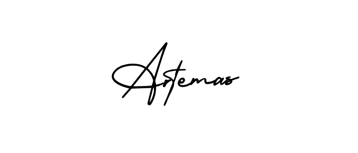 The best way (AmerikaSignatureDemo-Regular) to make a short signature is to pick only two or three words in your name. The name Artemas include a total of six letters. For converting this name. Artemas signature style 3 images and pictures png