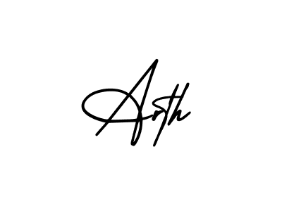 It looks lik you need a new signature style for name Arth. Design unique handwritten (AmerikaSignatureDemo-Regular) signature with our free signature maker in just a few clicks. Arth signature style 3 images and pictures png