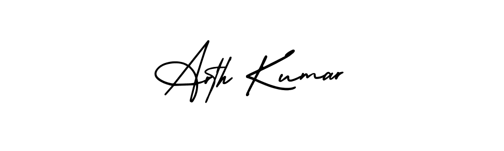AmerikaSignatureDemo-Regular is a professional signature style that is perfect for those who want to add a touch of class to their signature. It is also a great choice for those who want to make their signature more unique. Get Arth Kumar name to fancy signature for free. Arth Kumar signature style 3 images and pictures png