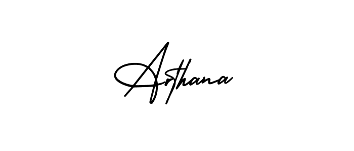 How to make Arthana signature? AmerikaSignatureDemo-Regular is a professional autograph style. Create handwritten signature for Arthana name. Arthana signature style 3 images and pictures png