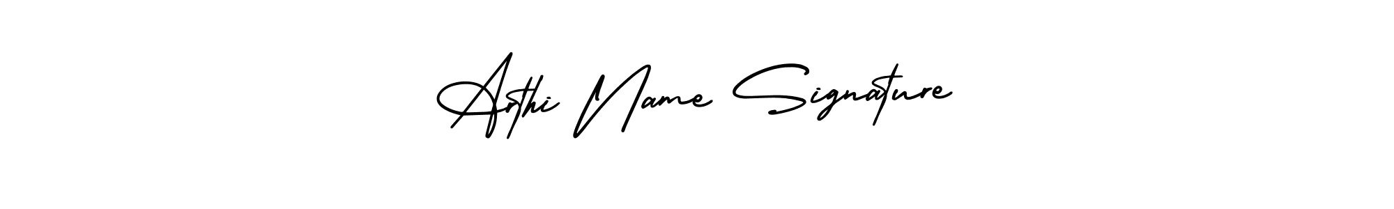 Make a beautiful signature design for name Arthi Name Signature. With this signature (AmerikaSignatureDemo-Regular) style, you can create a handwritten signature for free. Arthi Name Signature signature style 3 images and pictures png