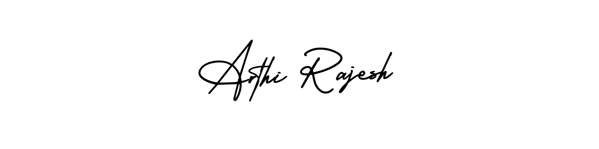 It looks lik you need a new signature style for name Arthi Rajesh. Design unique handwritten (AmerikaSignatureDemo-Regular) signature with our free signature maker in just a few clicks. Arthi Rajesh signature style 3 images and pictures png