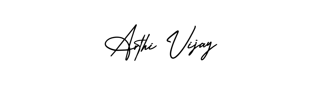 The best way (AmerikaSignatureDemo-Regular) to make a short signature is to pick only two or three words in your name. The name Arthi Vijay include a total of six letters. For converting this name. Arthi Vijay signature style 3 images and pictures png