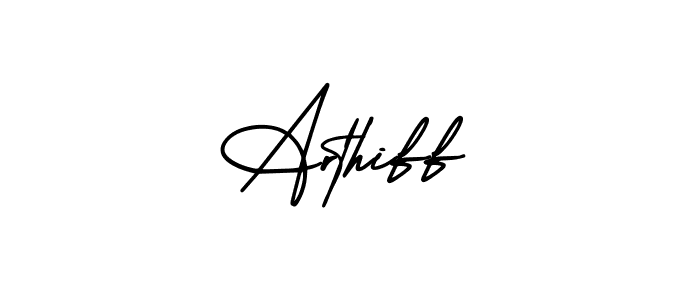 Make a beautiful signature design for name Arthiff. With this signature (AmerikaSignatureDemo-Regular) style, you can create a handwritten signature for free. Arthiff signature style 3 images and pictures png