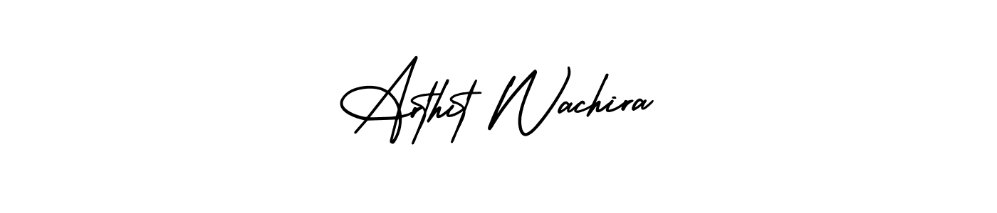 Use a signature maker to create a handwritten signature online. With this signature software, you can design (AmerikaSignatureDemo-Regular) your own signature for name Arthit Wachira. Arthit Wachira signature style 3 images and pictures png