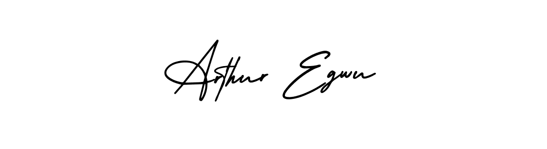 Make a beautiful signature design for name Arthur Egwu. With this signature (AmerikaSignatureDemo-Regular) style, you can create a handwritten signature for free. Arthur Egwu signature style 3 images and pictures png