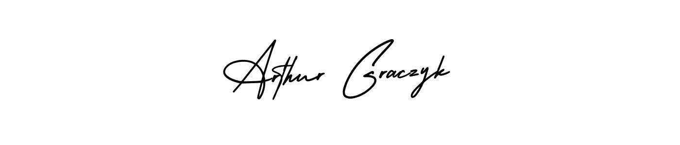 Make a beautiful signature design for name Arthur Graczyk. With this signature (AmerikaSignatureDemo-Regular) style, you can create a handwritten signature for free. Arthur Graczyk signature style 3 images and pictures png