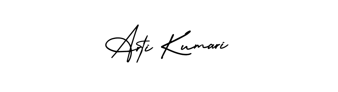 How to make Arti Kumari name signature. Use AmerikaSignatureDemo-Regular style for creating short signs online. This is the latest handwritten sign. Arti Kumari signature style 3 images and pictures png