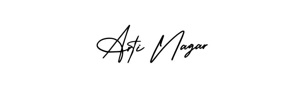 It looks lik you need a new signature style for name Arti Nagar. Design unique handwritten (AmerikaSignatureDemo-Regular) signature with our free signature maker in just a few clicks. Arti Nagar signature style 3 images and pictures png