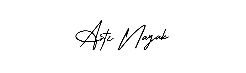 Arti Nayak stylish signature style. Best Handwritten Sign (AmerikaSignatureDemo-Regular) for my name. Handwritten Signature Collection Ideas for my name Arti Nayak. Arti Nayak signature style 3 images and pictures png