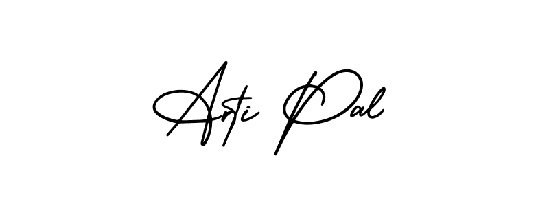 Similarly AmerikaSignatureDemo-Regular is the best handwritten signature design. Signature creator online .You can use it as an online autograph creator for name Arti Pal. Arti Pal signature style 3 images and pictures png