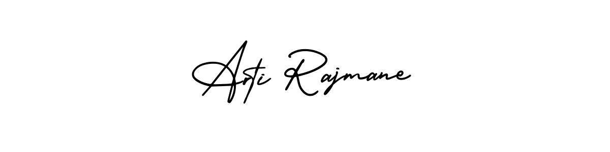 AmerikaSignatureDemo-Regular is a professional signature style that is perfect for those who want to add a touch of class to their signature. It is also a great choice for those who want to make their signature more unique. Get Arti Rajmane name to fancy signature for free. Arti Rajmane signature style 3 images and pictures png