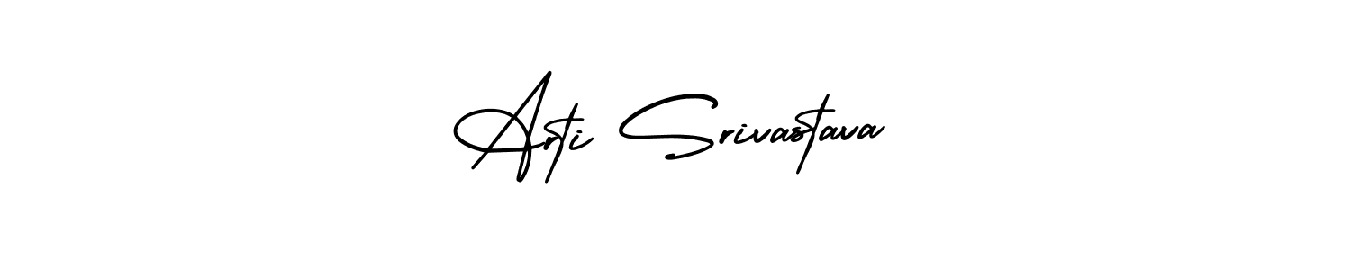 How to make Arti Srivastava name signature. Use AmerikaSignatureDemo-Regular style for creating short signs online. This is the latest handwritten sign. Arti Srivastava signature style 3 images and pictures png