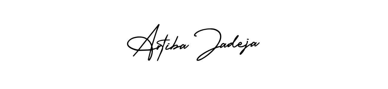 Design your own signature with our free online signature maker. With this signature software, you can create a handwritten (AmerikaSignatureDemo-Regular) signature for name Artiba Jadeja. Artiba Jadeja signature style 3 images and pictures png