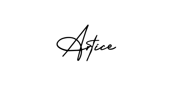 How to make Artice signature? AmerikaSignatureDemo-Regular is a professional autograph style. Create handwritten signature for Artice name. Artice signature style 3 images and pictures png