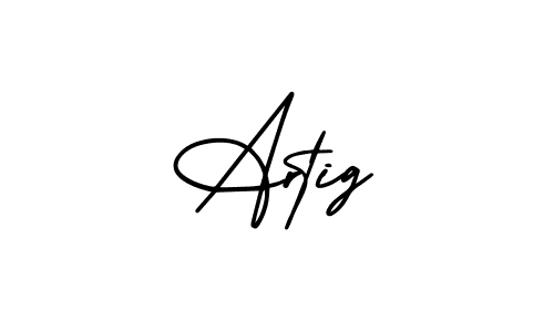 How to Draw Artig signature style? AmerikaSignatureDemo-Regular is a latest design signature styles for name Artig. Artig signature style 3 images and pictures png