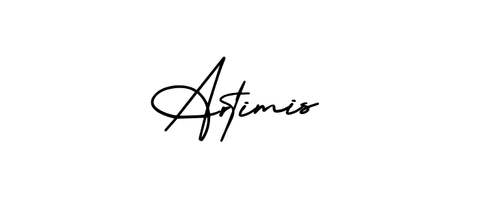 The best way (AmerikaSignatureDemo-Regular) to make a short signature is to pick only two or three words in your name. The name Artimis include a total of six letters. For converting this name. Artimis signature style 3 images and pictures png