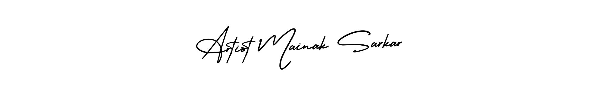 How to Draw Artist Mainak Sarkar signature style? AmerikaSignatureDemo-Regular is a latest design signature styles for name Artist Mainak Sarkar. Artist Mainak Sarkar signature style 3 images and pictures png