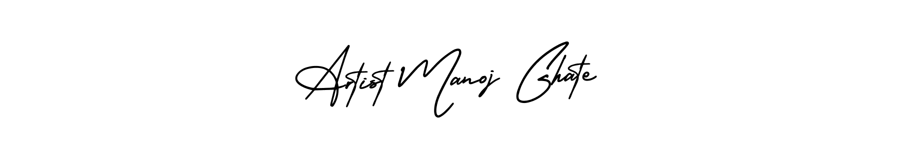 Design your own signature with our free online signature maker. With this signature software, you can create a handwritten (AmerikaSignatureDemo-Regular) signature for name Artist Manoj Ghate. Artist Manoj Ghate signature style 3 images and pictures png