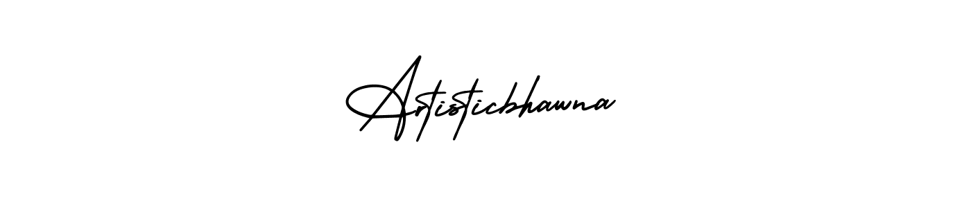 Make a beautiful signature design for name Artisticbhawna. With this signature (AmerikaSignatureDemo-Regular) style, you can create a handwritten signature for free. Artisticbhawna signature style 3 images and pictures png