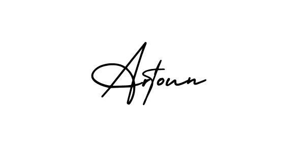 Make a beautiful signature design for name Artoun. Use this online signature maker to create a handwritten signature for free. Artoun signature style 3 images and pictures png