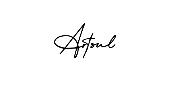 This is the best signature style for the Artsul name. Also you like these signature font (AmerikaSignatureDemo-Regular). Mix name signature. Artsul signature style 3 images and pictures png