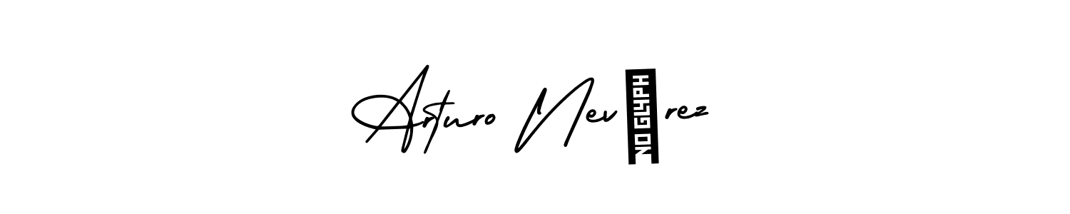 Arturo Nevárez stylish signature style. Best Handwritten Sign (AmerikaSignatureDemo-Regular) for my name. Handwritten Signature Collection Ideas for my name Arturo Nevárez. Arturo Nevárez signature style 3 images and pictures png