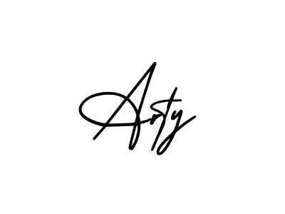 How to Draw Arty signature style? AmerikaSignatureDemo-Regular is a latest design signature styles for name Arty. Arty signature style 3 images and pictures png