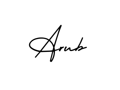 Create a beautiful signature design for name Arub. With this signature (AmerikaSignatureDemo-Regular) fonts, you can make a handwritten signature for free. Arub signature style 3 images and pictures png