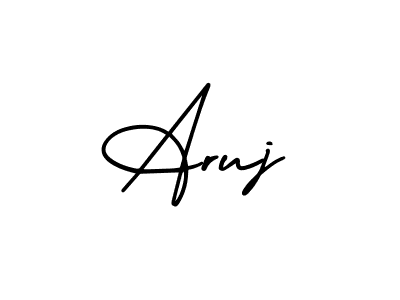 Create a beautiful signature design for name Aruj. With this signature (AmerikaSignatureDemo-Regular) fonts, you can make a handwritten signature for free. Aruj signature style 3 images and pictures png