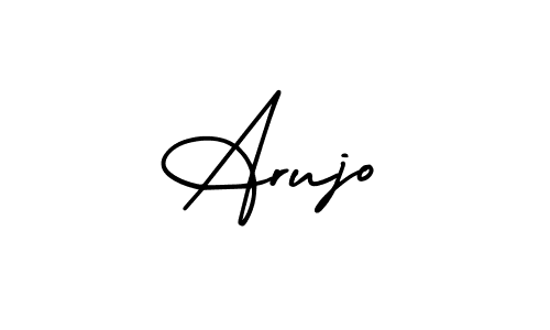 How to make Arujo name signature. Use AmerikaSignatureDemo-Regular style for creating short signs online. This is the latest handwritten sign. Arujo signature style 3 images and pictures png