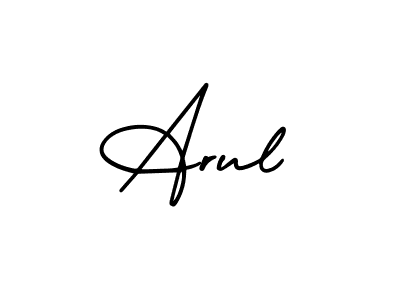 It looks lik you need a new signature style for name Arul. Design unique handwritten (AmerikaSignatureDemo-Regular) signature with our free signature maker in just a few clicks. Arul signature style 3 images and pictures png