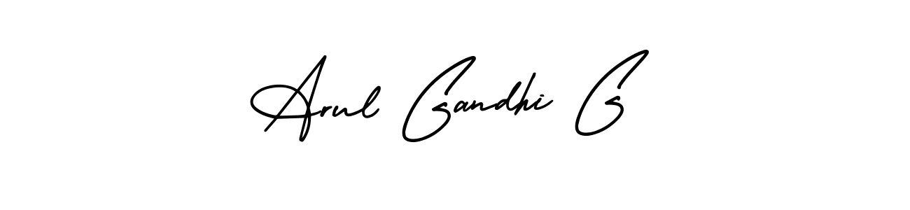 How to make Arul Gandhi G signature? AmerikaSignatureDemo-Regular is a professional autograph style. Create handwritten signature for Arul Gandhi G name. Arul Gandhi G signature style 3 images and pictures png