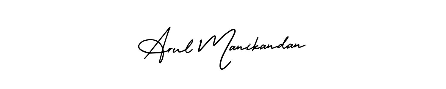 Arul Manikandan stylish signature style. Best Handwritten Sign (AmerikaSignatureDemo-Regular) for my name. Handwritten Signature Collection Ideas for my name Arul Manikandan. Arul Manikandan signature style 3 images and pictures png