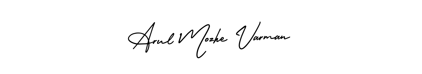 How to Draw Arul Mozhe Varman signature style? AmerikaSignatureDemo-Regular is a latest design signature styles for name Arul Mozhe Varman. Arul Mozhe Varman signature style 3 images and pictures png