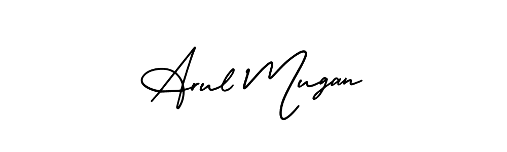 This is the best signature style for the Arul Mugan name. Also you like these signature font (AmerikaSignatureDemo-Regular). Mix name signature. Arul Mugan signature style 3 images and pictures png