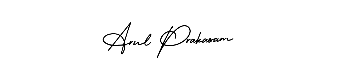 How to make Arul Prakasam name signature. Use AmerikaSignatureDemo-Regular style for creating short signs online. This is the latest handwritten sign. Arul Prakasam signature style 3 images and pictures png