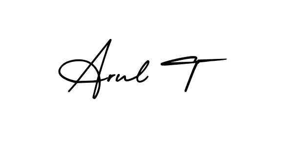 Check out images of Autograph of Arul T name. Actor Arul T Signature Style. AmerikaSignatureDemo-Regular is a professional sign style online. Arul T signature style 3 images and pictures png