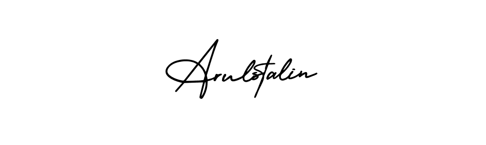 Use a signature maker to create a handwritten signature online. With this signature software, you can design (AmerikaSignatureDemo-Regular) your own signature for name Arulstalin. Arulstalin signature style 3 images and pictures png
