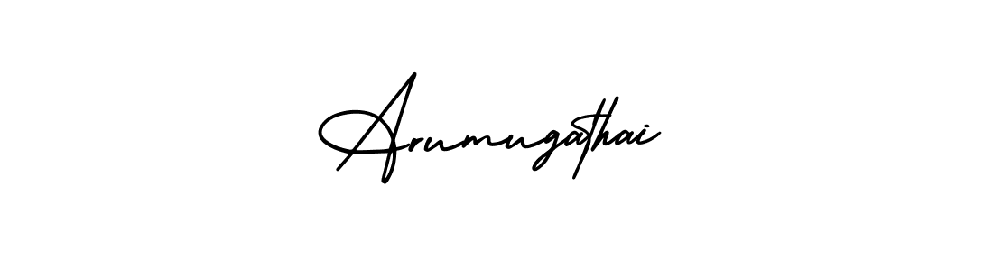 Use a signature maker to create a handwritten signature online. With this signature software, you can design (AmerikaSignatureDemo-Regular) your own signature for name Arumugathai. Arumugathai signature style 3 images and pictures png