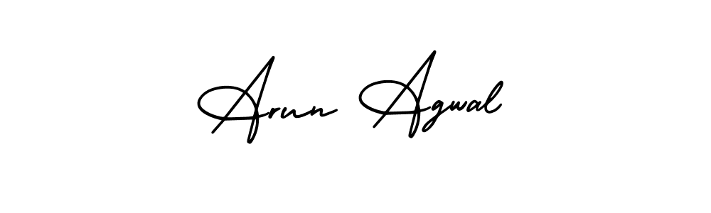 How to make Arun Agwal signature? AmerikaSignatureDemo-Regular is a professional autograph style. Create handwritten signature for Arun Agwal name. Arun Agwal signature style 3 images and pictures png