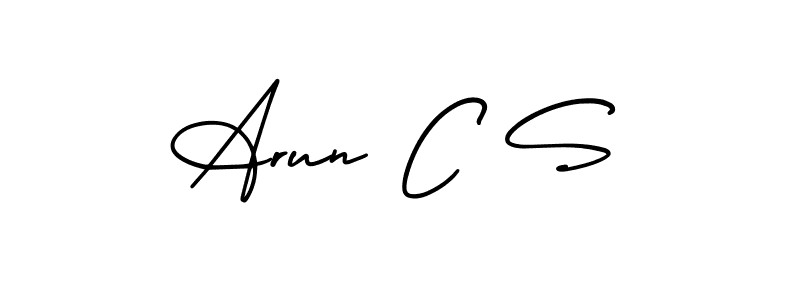 Design your own signature with our free online signature maker. With this signature software, you can create a handwritten (AmerikaSignatureDemo-Regular) signature for name Arun C S. Arun C S signature style 3 images and pictures png