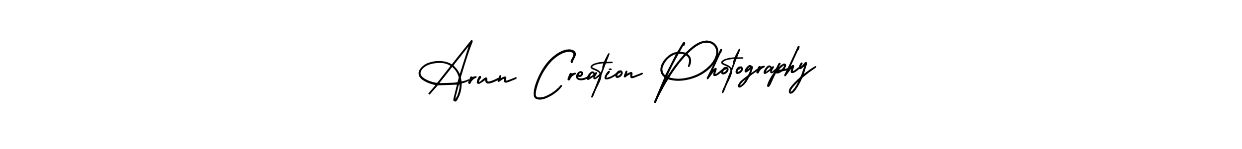 This is the best signature style for the Arun Creation Photography name. Also you like these signature font (AmerikaSignatureDemo-Regular). Mix name signature. Arun Creation Photography signature style 3 images and pictures png