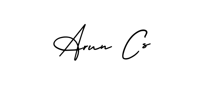 Use a signature maker to create a handwritten signature online. With this signature software, you can design (AmerikaSignatureDemo-Regular) your own signature for name Arun Cs. Arun Cs signature style 3 images and pictures png